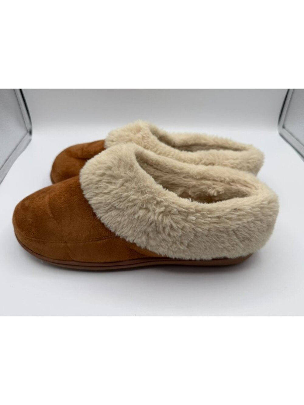 Dearfoams  Cozy Comfort Women's Clog Slippers Women LGE 9-10 Chestnut House Shoe